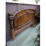 A Victorian mahogany headboard