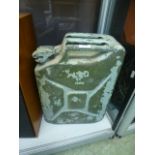 A painted jerry can