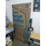 A boxed garden storage building model GM54