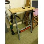 A Power Devil collapsible work bench