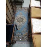 A modern Persian style blue ground rug CONDITION REPORT: 180 cm x 120 cm
