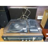 A Sanyo turntable, tape deck etc.