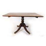 A 19th century mahogany breakfast table,