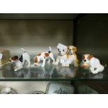 A collection of Royal Doulton figures of dogs to include bulldogs CONDITION REPORT: