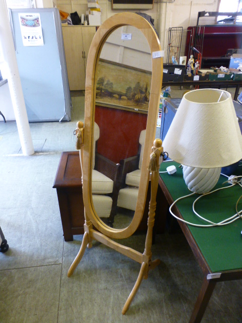 A modern cheval mirror