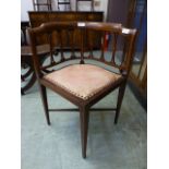 An Edwardian mahogany,