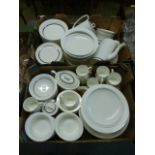 Two trays of Wedgwood Susie Cooper design tableware CONDITION REPORT: Appears to be