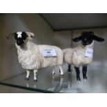 Two John Beswick models of sheep CONDITION REPORT: No apparent damage