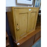 A 19th century painted pine cabinet