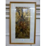 A framed and glazed artwork titled 'Ibiza',