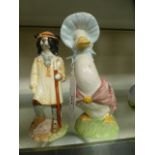 A Beswick figure of Shepherd Sheepdog together with a Royal Albert figure of Jemima Puddle Duck