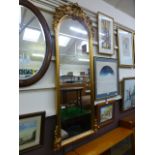 A modern gilt framed substantial pier mirror