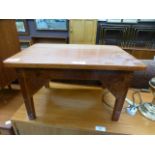 A hand crafted mahogany occasional table
