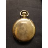 A gold plated pocket watch