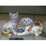 A Franklin Mint model 'The Royal Kitten of Prosperity' together with 'The Imperial Puppy of