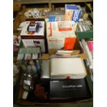 Two boxes of boxed goods to include Morphy Richards slow cooker, Street pilot C320 sat nav,