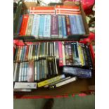 Two trays containing mainly audio books, cassette,