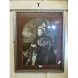 A framed and glazed photograph print of Queen Victoria CONDITION REPORT: This is a