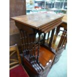 A nest of four mahogany occasional tables