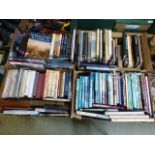 Four trays of mainly hardback reference books