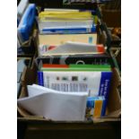 A tray containing stationary to include paper, folders, envelopes etc.