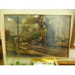 A framed and glazed Cuneo print 'Evening Star'