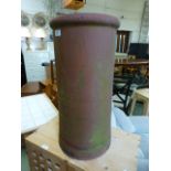An old clay chimney pot