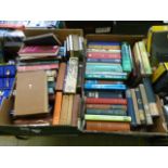 Two trays of hardback books many being on fishing