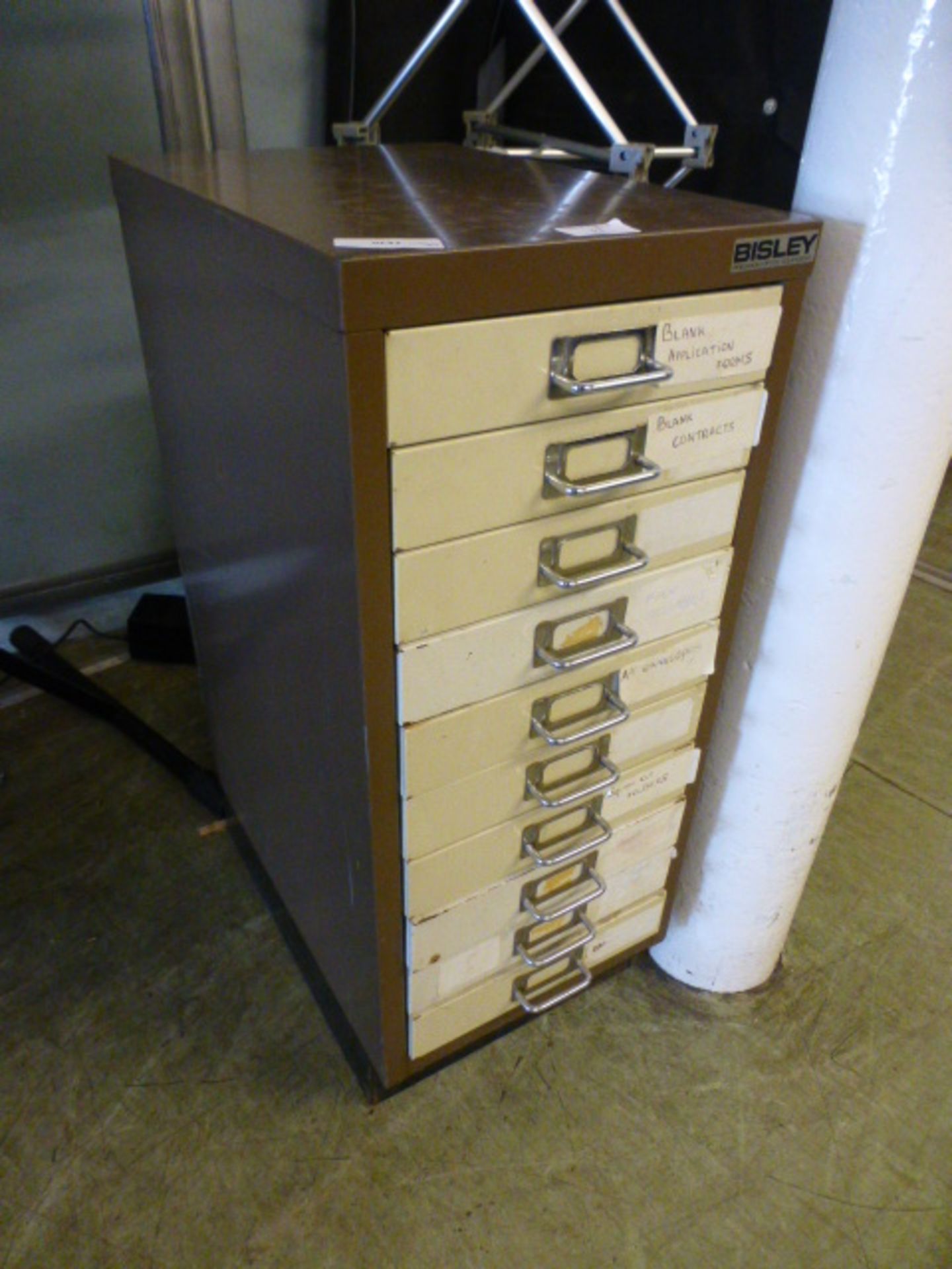 A Bisley filing cabinet