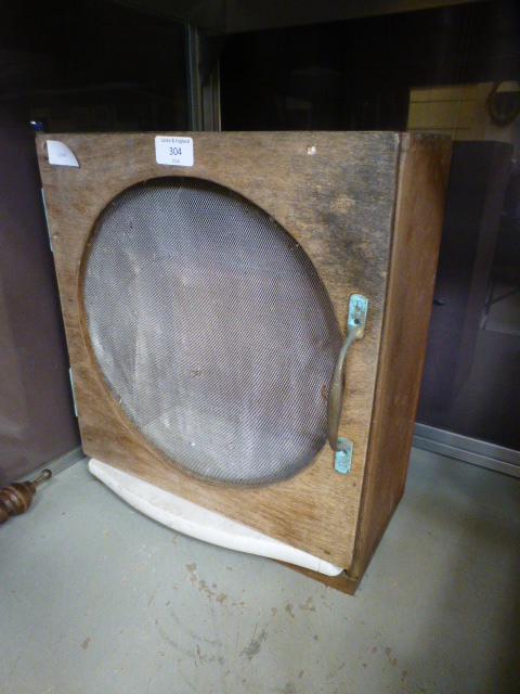 An early 20th century meat safe