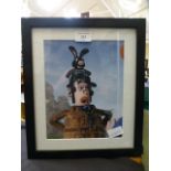 A framed and glazed print from Wallace and Gromit: The curse of the were-rabbit signed Ralph