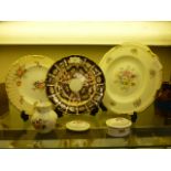 A selection of Royal Crown Derby ceramic ware to include imari plate, trinket pot etc.