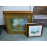 A selection of framed and glazed prints of various subjects