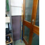 Two split cane fishing rods