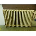 A cast iron radiator