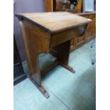 An early 20th century oak schools desk