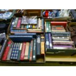 Three trays of Folio Society books