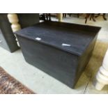 A black painted hinge top box