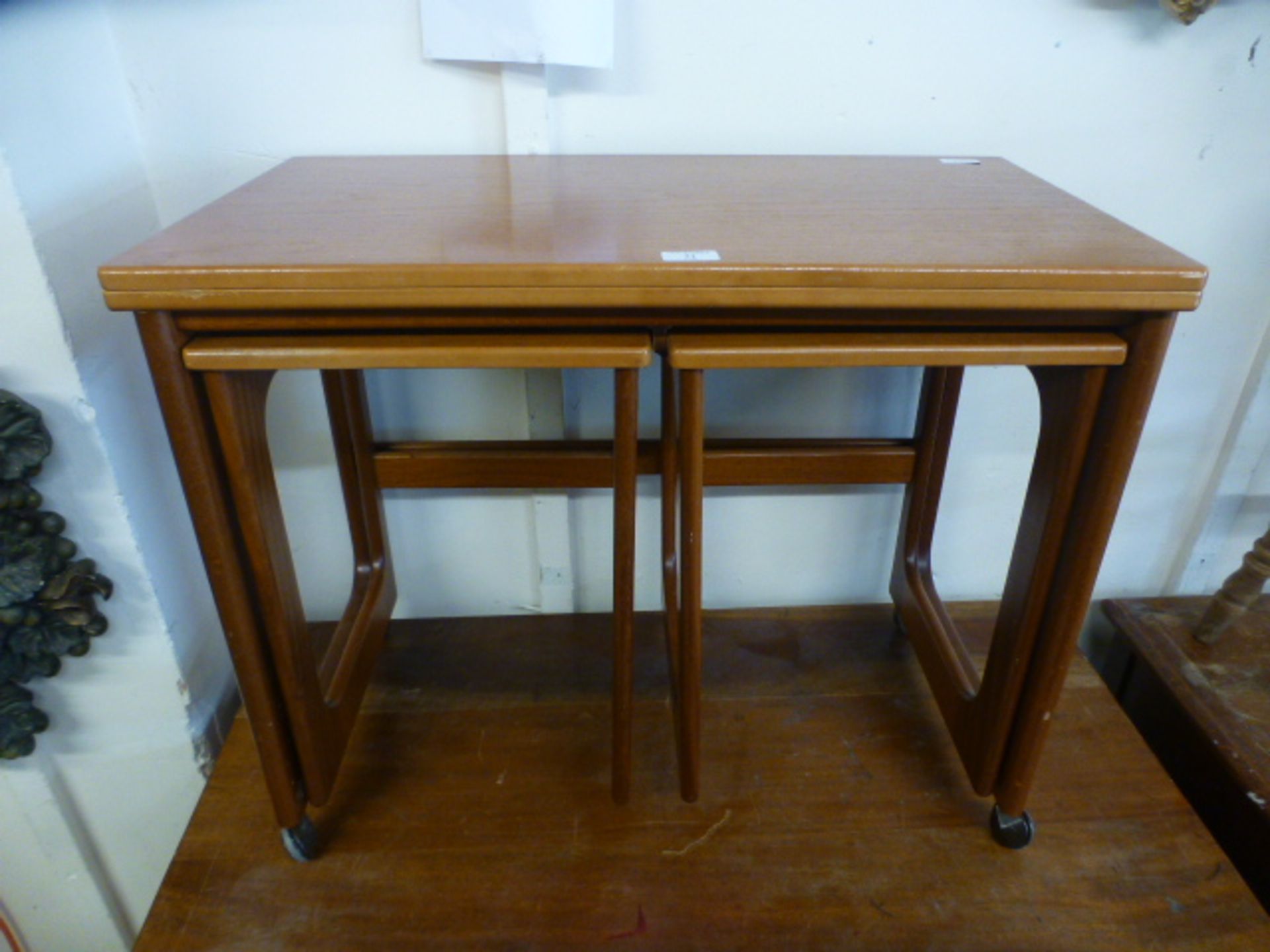 A mid-20th century nest of tables,