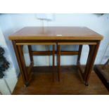 A mid-20th century nest of tables,