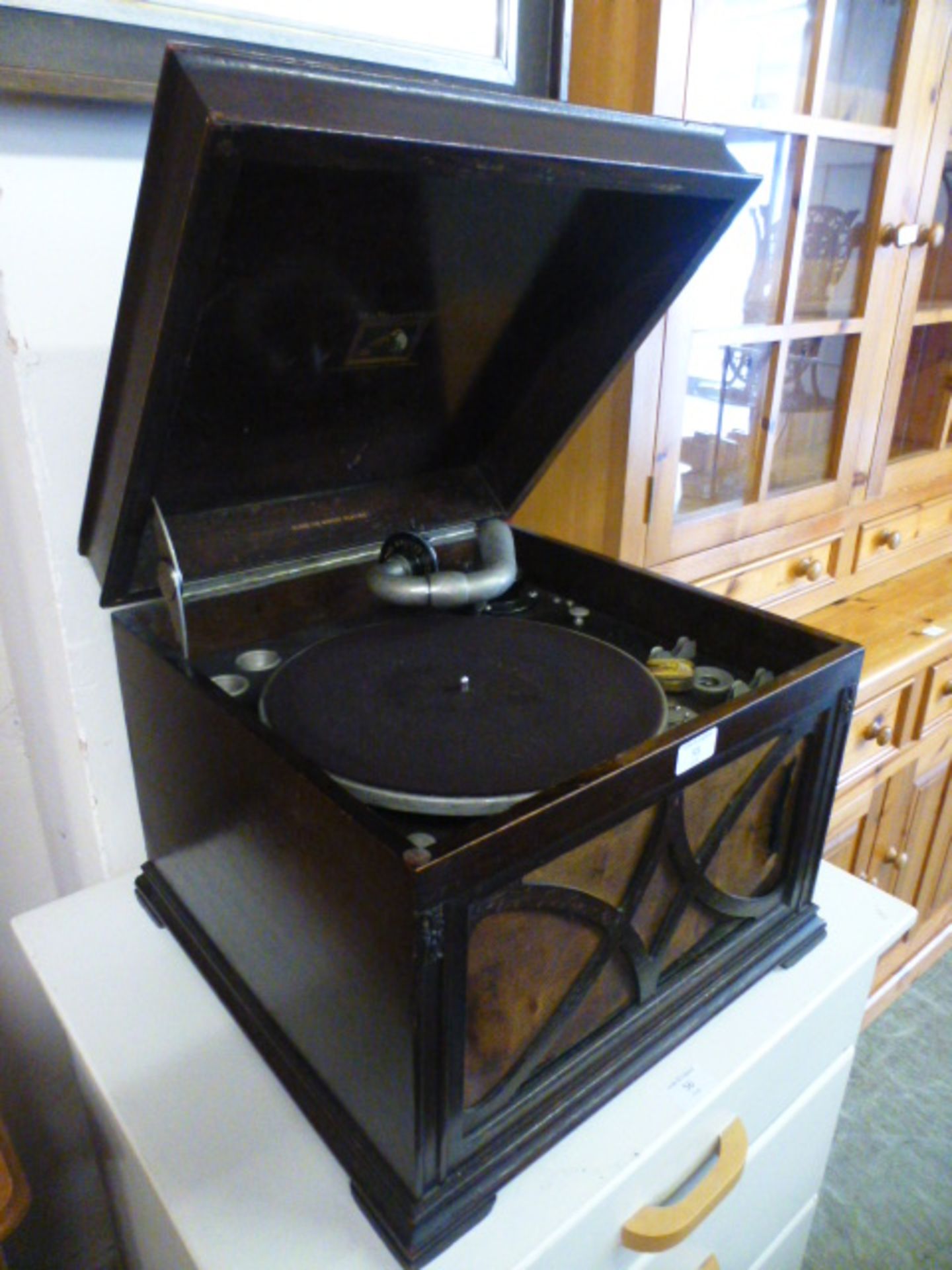 An early 20th century gramophone by HMV