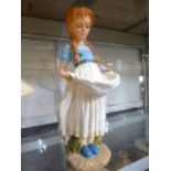 A large resin figure of a girl