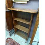 An early 20th century oak bookcase