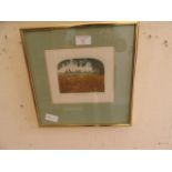 A framed and glazed limited edition print titled 'Ripe for Harvest' signed bottom right 'Whittle'