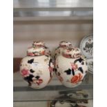 Four Mason's Mandelay patterned ginger jars