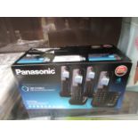 A Panasonic KX-TGH264 four piece handset set