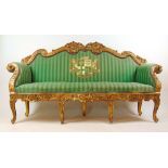 A Georgian giltwood sofa from the estate of J.B.