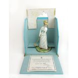 A boxed limited edition Royal Worcester figure 'Bridget', h.