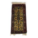 A handwoven Turkish rug,