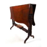 A 19th century mahogany sutherland table,